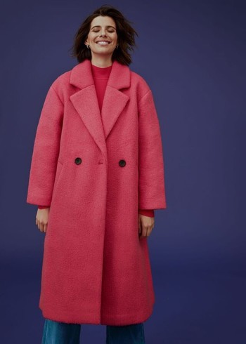 Phase Eight Quinn Textured Cocoon Coats Pink Canada | GRFMPI-975